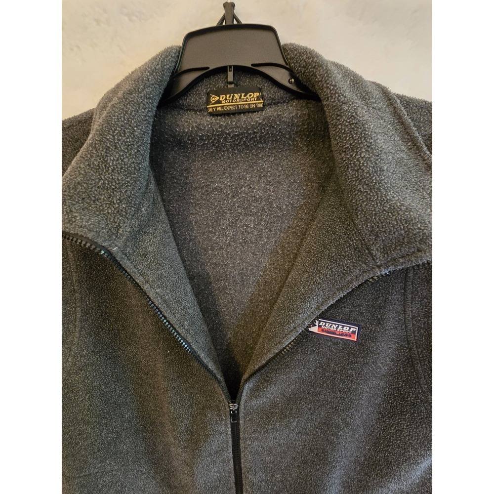 Dunlap Motor Sports Men's Gray  Fleece Vest ‎ Size Large - Picture 5 of 11
